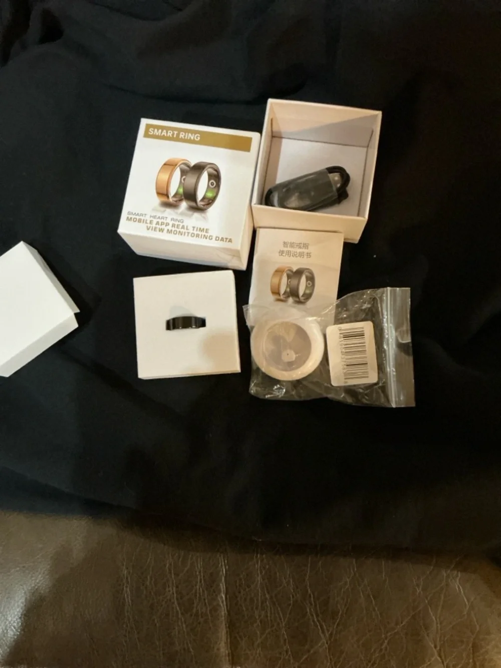 Smart Ring Heart Monitor - Black